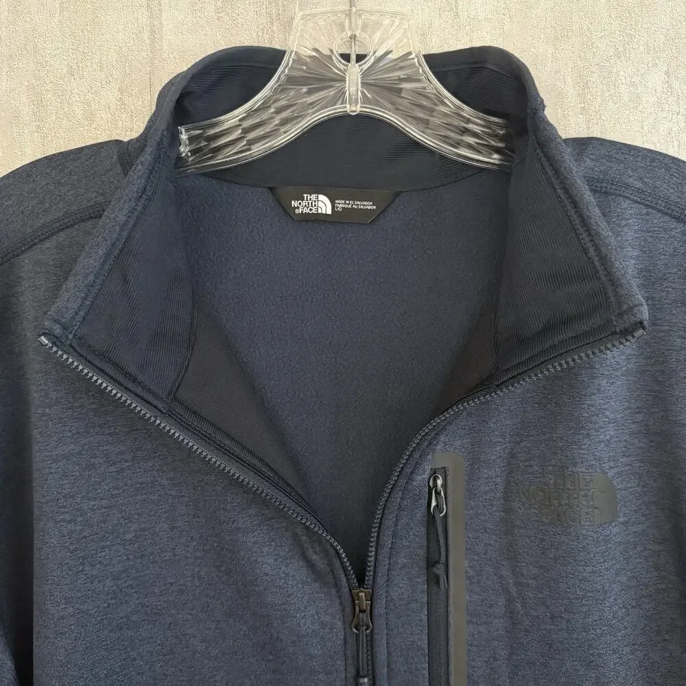 The North Face Fleece Pullover Men's Large Blue Canyonlands 1/2 Zip Outdoors Yum